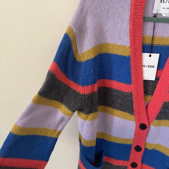 NWT Re/Done 90s Oversized Cardigan Sweater Size M - Picture 8 of 14